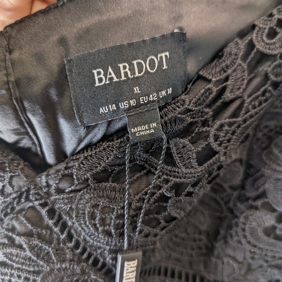 BARDOT NWT Lace Minidress, Main, color, BLACK‎ sz 10 - Picture 5 of 7
